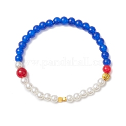 Круглые стеклянные с АБС-пластиком браслеты с бусинами-стиркалями из искусственного жемчуга для женщин&nbsp;BJEW-JB11733-02