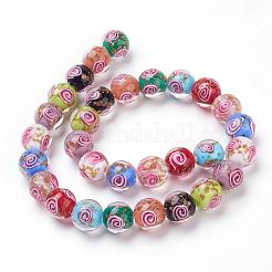 Ручной золотой песок бусины бисер нитей LAMP-L072-G09