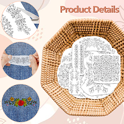 4 лист 11.6x8.2-дюймовых рисунков вышивки палочками и стежками DIY-WH0455-193