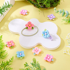 20pcs cabochons en résine opaque&nbsp;RESI-TADJ0001-08C