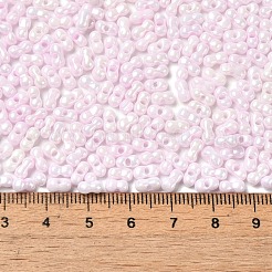 Непрозрачные цвета блестящие стеклянные бусины SEED-B001-01A-03