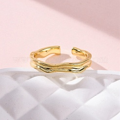 Латунные манжеты для женщин RJEW-H248-03G