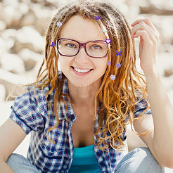 2 borsa 2 stili di perline per capelli in resina per strumento per intrecciare i capelli&nbsp;DIY-CA0008-38B