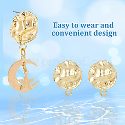 20 шт. фурнитура для сережек-гвоздиков из цинкового сплава&nbsp;FIND-PH0007-97