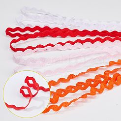 4 прядь 4-х цветный полиэстер волнообразная бахрома отделка OCOR-GF0002-43C