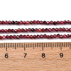 Гранат природный бисер нитей&nbsp;LS-G-RM241221-A18