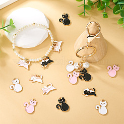 60шт 6 стиля подвески из сплава с эмалью&nbsp;ENAM-TA0002-73