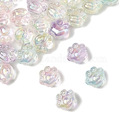 32шт УФ-покрытие Радужные переливающиеся акриловые бусины OACR-FS0002-15