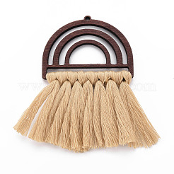 Polycoton (coton polyester) pompon gros pendentifs&nbsp;FIND-T052-14A