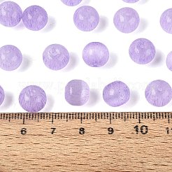 Fgbグレードaドローベンチスタイルガラスシードビーズ  ラウンド  模造キャットアイビーズ  紫色のメディア  9.5mm  穴：1.4~1.6mm  約420個/ポンド&nbsp;SEED-Q040-10MM-01