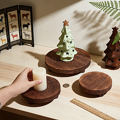 3 présentoir rond en bois&nbsp;AJEW-WH0410-252