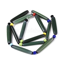 Strisce di perline in vetro millefiori fatte a mano&nbsp;LA-N047-01G