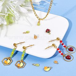 Кулоны с эмалью из латуни&nbsp;FIND-CN0001-25