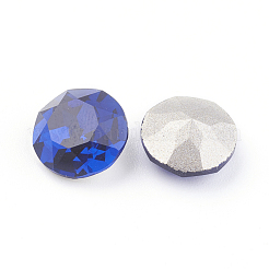 Cabochons de strass pointu dos et dos plaqué en verre&nbsp;RGLA-J012-8mm-243