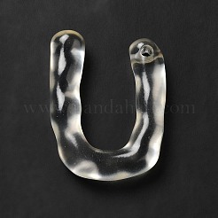 Pendenti alfabeto in resina trasparente&nbsp;RESI-C028-02U