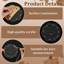 1 шт. акриловых измерительных инструментов DIY-BC0014-13