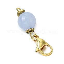 6 pendentif rond en quartz rose naturel&nbsp;HJEW-JM02857