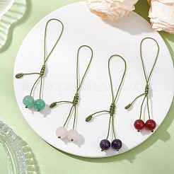 4 шт. подвеска из вишневого камня для мобильных аксессуаров&nbsp;HJEW-TA00422