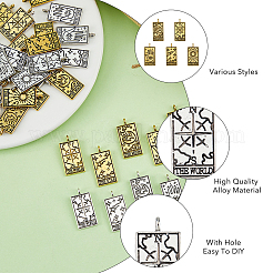 40шт 10 стиля подвески из сплава в тибетском стиле&nbsp;FIND-DC0004-51