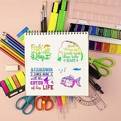 ПВХ пластиковые прозрачные штампы DIY-GL0004-56