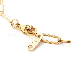 Collier avec chaînes en trombones en acier inoxydable 304&nbsp;NJEW-JN03593-01