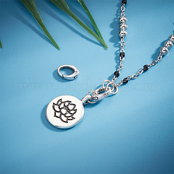 2 шт. 925 кольца-пружинки из стерлингового серебра&nbsp;STER-UN0001-94