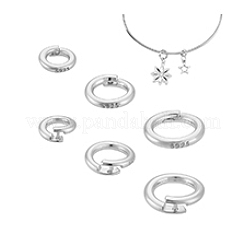 6 шт. 3 стиля 925 застежки-крутилки из стерлингового серебра STER-PH0003-73P