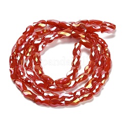 Стеклянные бусины с гальваническим покрытием &nbsp;EGLA-P066-01A-AB03