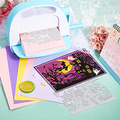 Halloween-Haus-Stanzschablonen aus Kohlenstoffstahl&nbsp;DIY-WH0309-2414