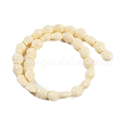 Brins de perles sculptées en corail synthétique&nbsp;CORA-C003-13B