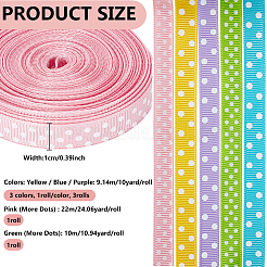 Nastro in poliestere a pois 5 colore&nbsp;OCOR-GA0002-97