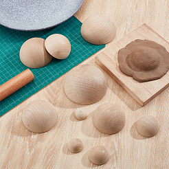 12 шт. 12 стиля деревянных кабошонов WOOD-BC0001-41