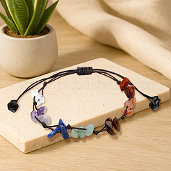 1шт. браслеты из плетеных бусин из натуральных и синтетических смешанных драгоценных камней&nbsp;BJEW-LP0002-30