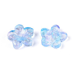 Выпечка расписные прозрачные стеклянные бусины&nbsp;DGLA-N014-08B-02