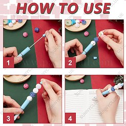 Kit fai da te per realizzare penne natalizie con perline&nbsp;DIY-SC0025-99