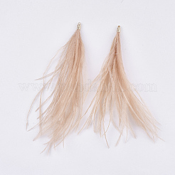 Кисточка из страусиных перьев большая подвеска FIND-S302-08C