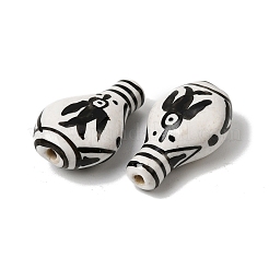 Фарфоровые бусины ручной работы&nbsp;PORC-K012-14B