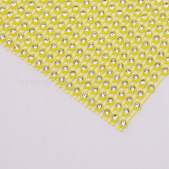 Пластичная эластичная сетка со стразами&nbsp;LS-KY-WH0020-86F