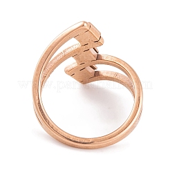 Кольцо квадратное из нержавеющей стали 304 для женщин&nbsp;RJEW-C086-24-RG