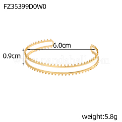 Браслеты-манжеты из нержавеющей стали 304&nbsp;STAS-OY007-69G