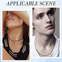 Изготовление 10 шт. круглых кожаных шнуров для ожерелий&nbsp;MAK-CL0001-01B