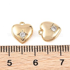 Breloques en laiton serties de micro-pavés de zirconiums cubiques transparents pour la Saint-Valentin de Shegrace&nbsp;XGRQ4N358-737G
