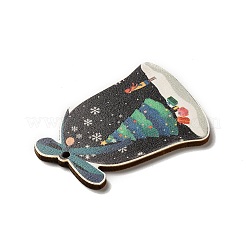 Большие подвески из дерева с односторонним принтом WOOD-H102-02A