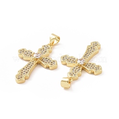 Латунные микро проложить кубического циркония подвески ZIRC-P106-08G