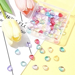 8 цвет прозрачный спрей окрашенные стеклянные бусины GLAA-FS0001-85