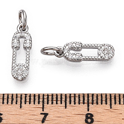 Латунные микро проложить кубического циркония подвески&nbsp;ZIRC-F132-06P