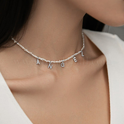 Женское ожерелье с подвеской в виде ангела из натурального пресноводного жемчуга UA8074