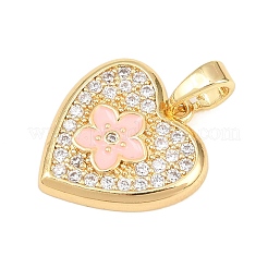 Латунные микро проложить кубического циркония подвески&nbsp;KK-H249-03G