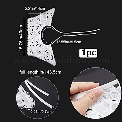 1 шт. полиэстеровый воротник с компьютерной вышивкой&nbsp;DIY-GF0007-74