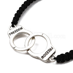 Наручники из сплава с браслетами Freedom Link BJEW-JB12057